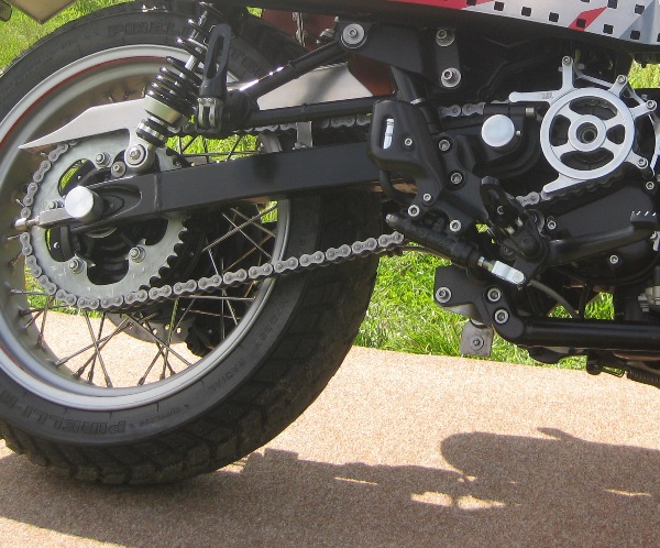 Kettenabstand zum Reifen bei 160 er