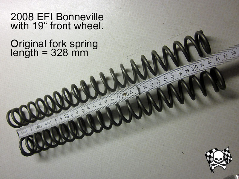 2008 EFI Bonneville fork spring length