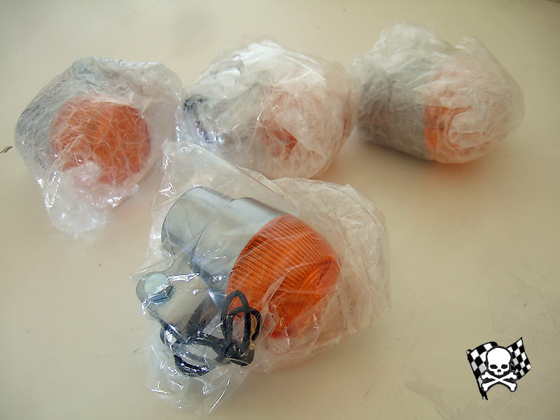 Alu-Blinker im 70er HONDA Stil