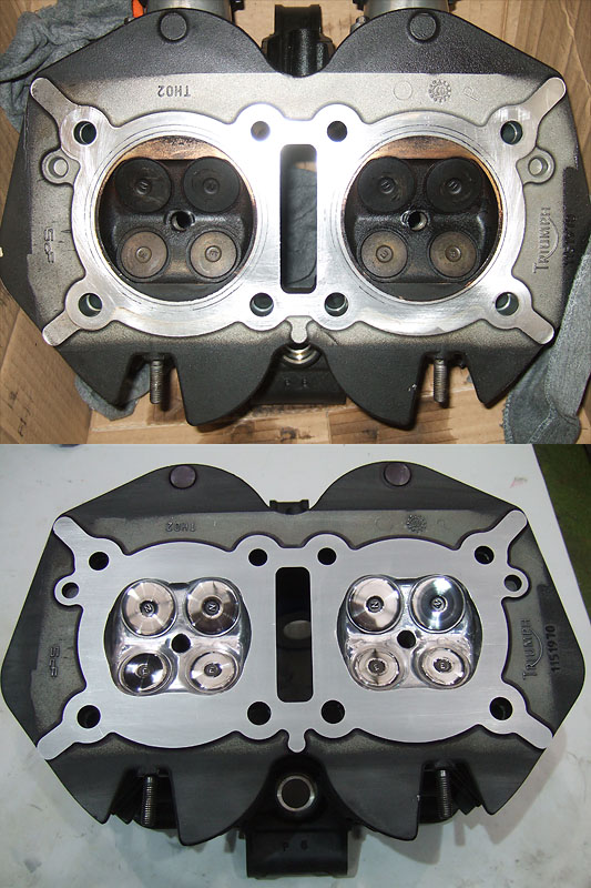 08 EFI Bonnie Brennraum Vorher - Nachher