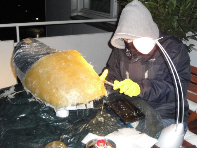 Sitzabdeckung 1. Schritt