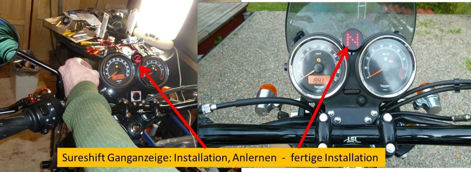 Ganganzeige - Sureshift - Bonneville