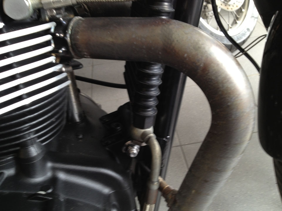 Flammrohr nach Entferung Hitzeschutzband