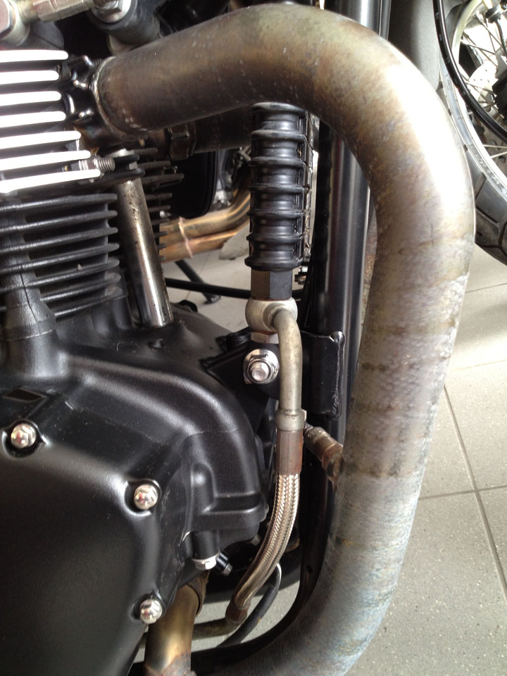 Flammrohr nach Entferung Hitzeschutzband