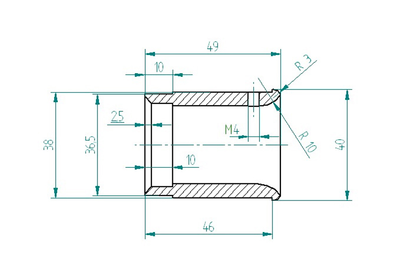 alu nh endcaps schnitt