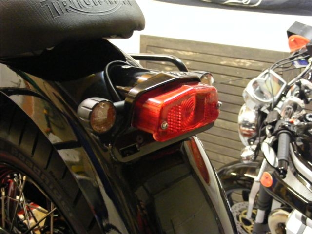 Schwarzes rücklicht und mini blinker